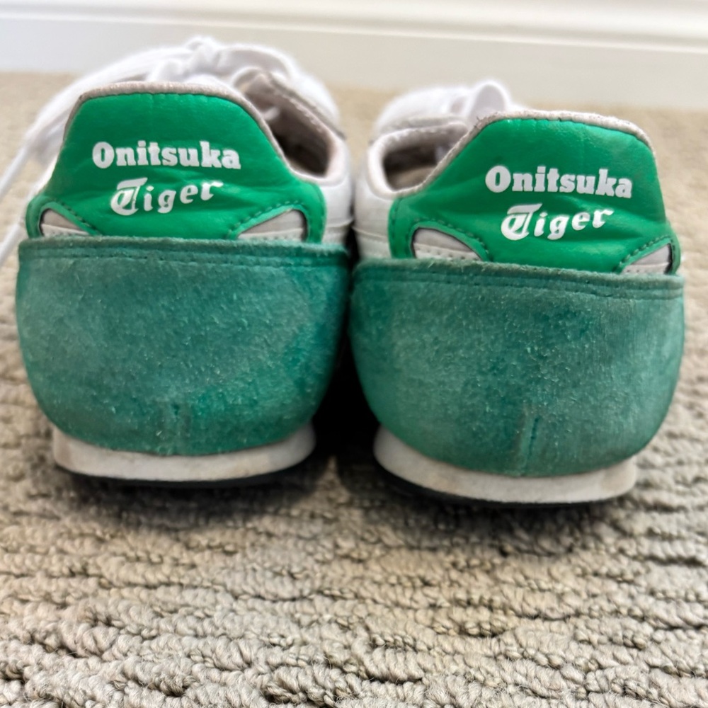 Onitsuka Tiger by Asics White and Green Sneakers - Picture 2 of 7